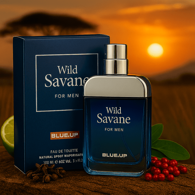 Blue-Up Wild Savane – Eau de parfum homme | Fraîcheur boisée aromatique