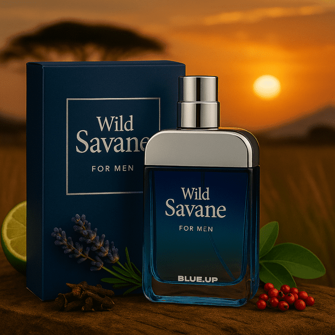Blue-Up Wild Savane – Eau de parfum homme | Fraîcheur boisée aromatique