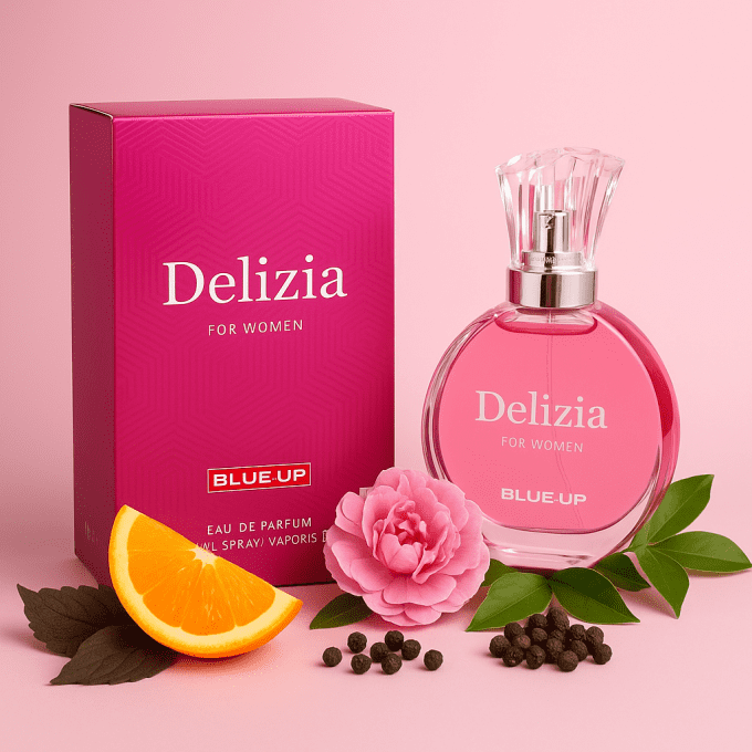 BLUE UP DELIZIA – Eau de parfum femme 100 ml | Inspiration florale boisée et épicée