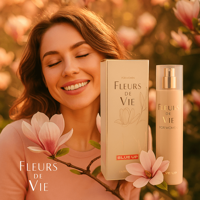 BLUE UP FLEURS DE VIE – Eau de parfum femme 100 ml | Inspiration florale boisée et délicate