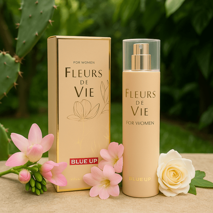 BLUE UP FLEURS DE VIE – Eau de parfum femme 100 ml | Inspiration florale boisée et délicate