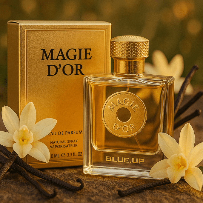 Blue-Up Magie d’Or – Eau de parfum femme | Gourmand oriental doux