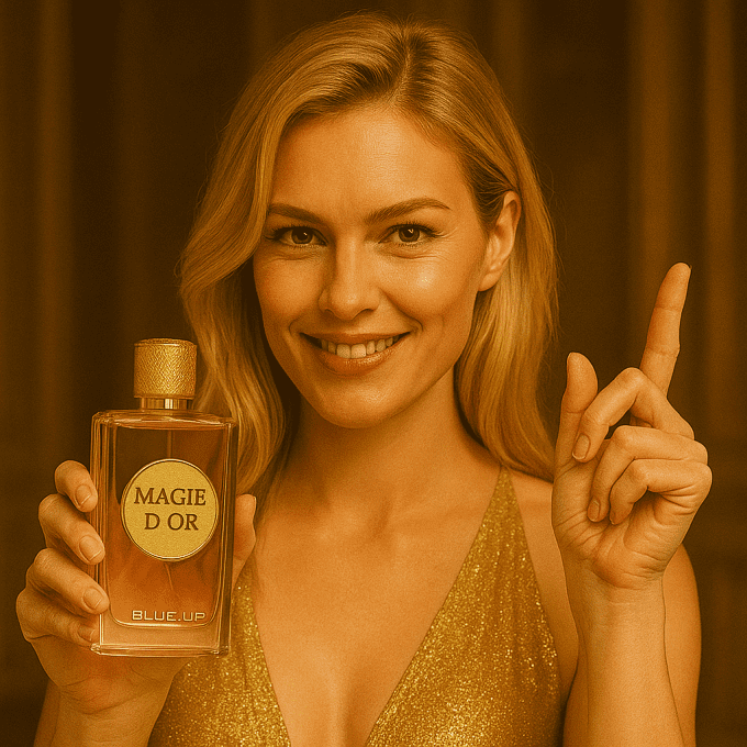 Blue-Up Magie d’Or – Eau de parfum femme | Gourmand oriental doux