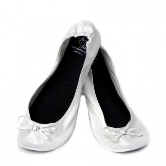 Ballerines pliable blanches