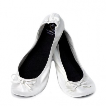 Ballerines pliable blanches