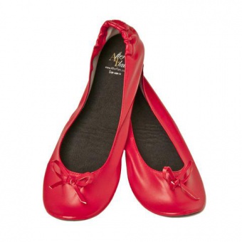 Ballerines pliable rouges