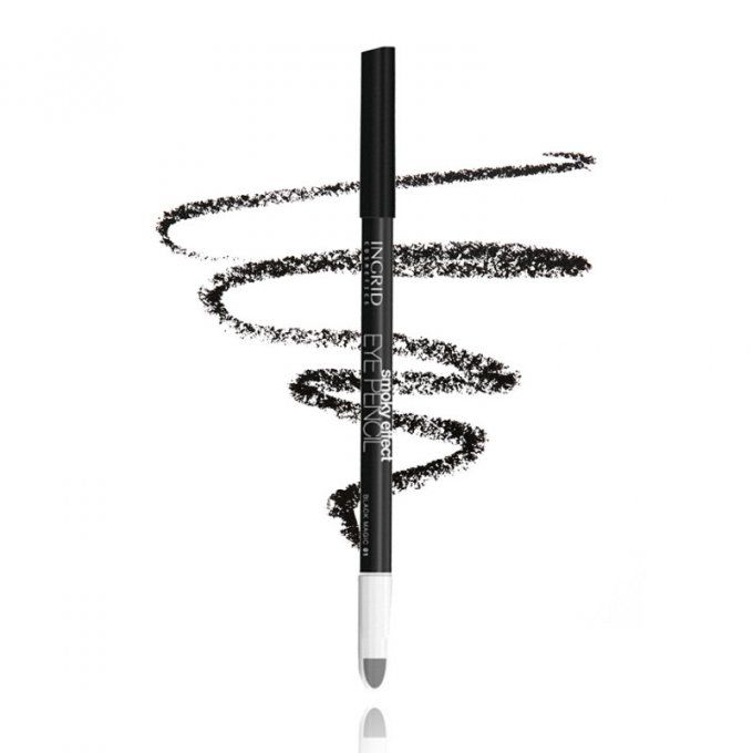 Crayon Smoky Eyes NOIR avec éponge Ingrid Cosmetics