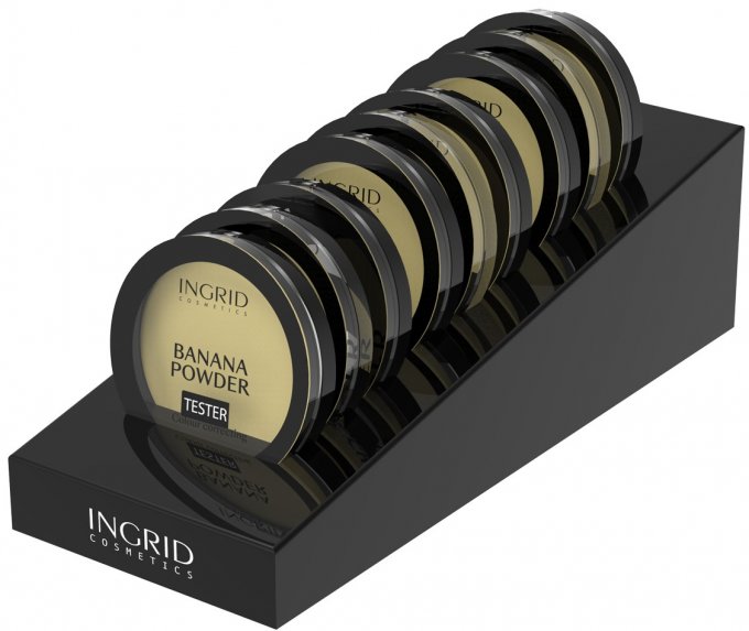 BtoB - Poudre Compacte Banana Powder - 8 g - Ingrid Cosmetics - 9 pcs + 1 tester
