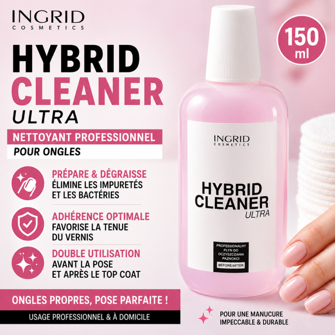 Nettoyant pour ongles avant la pose du vernis Ingrid Cosmetics - 150 ml