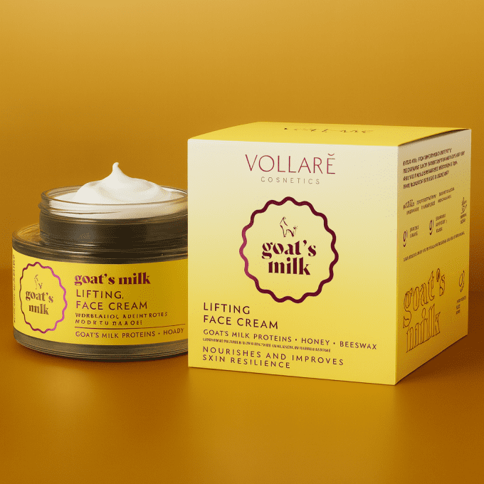 Soin visage lait de chèvres nourrissant aux 7 huiles - 50 ml - Vollaré Cosmetics