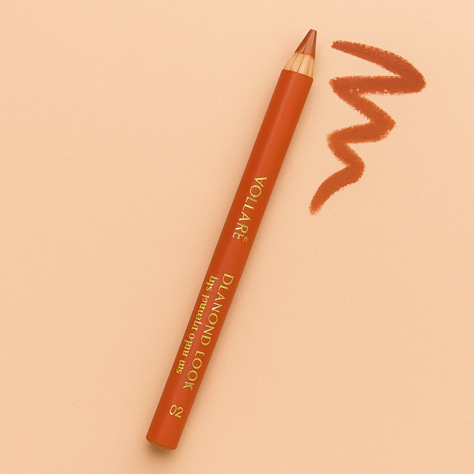 Crayon bois pour les lèvres DIAMOND LOOK - Teinte 02 Classic Nude - Vollaré Cosmetics