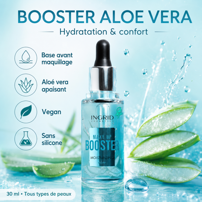 Fluide "Booster" énergisant - Aloé Vera - 30 ml - Ingrid Cosmetics