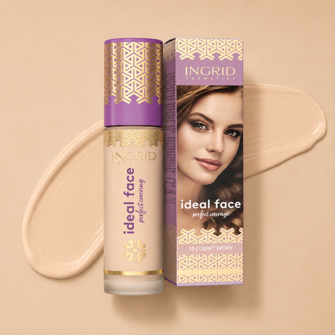 Fond de teint Ideal Face - 30ml - 5 teintes - Ingrid Cosmetics