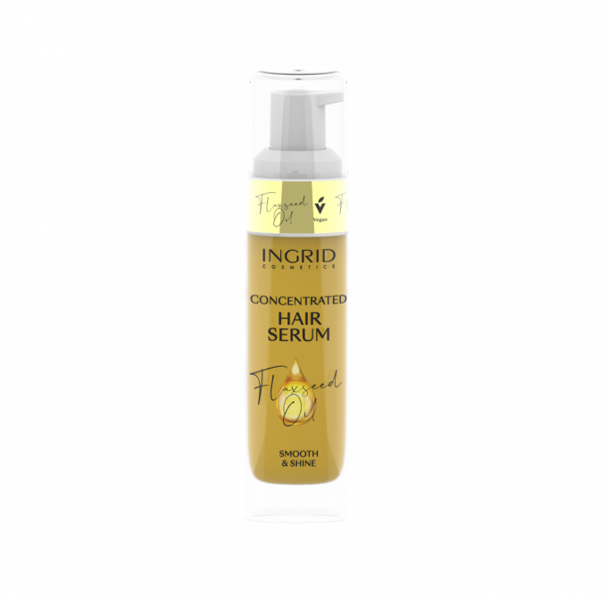 Sérum cheveux concentré en Huile de Lin anti cheveux terne - Ingrid Cosmetics - 30 ml