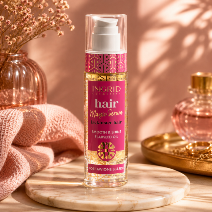 Sérum cheveux concentré en Huile de Lin anti cheveux terne - Ingrid Cosmetics - 30 ml