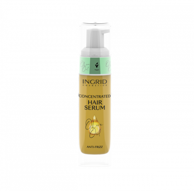 Sérum cheveux concentré en Huile d'olive anti frisottis - Ingrid Cosmetics - 30 ml