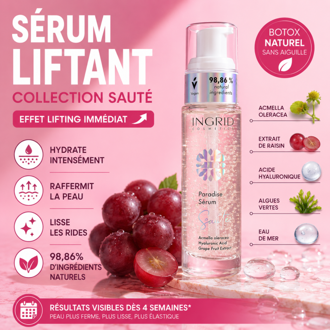 Sérum Liftant Collection Sauté - Ingrid Cosmetics - 30 ml