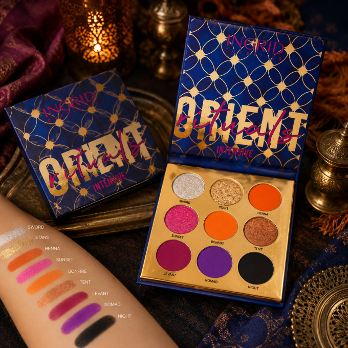 Palette d'ombres à paupière Rituels orientaux intensifs 9 teintes - 10 gr - Ingrid Cosmetics