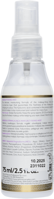 Spray fixateur de maquillage - 75 ml - Ingrid Cosmetics