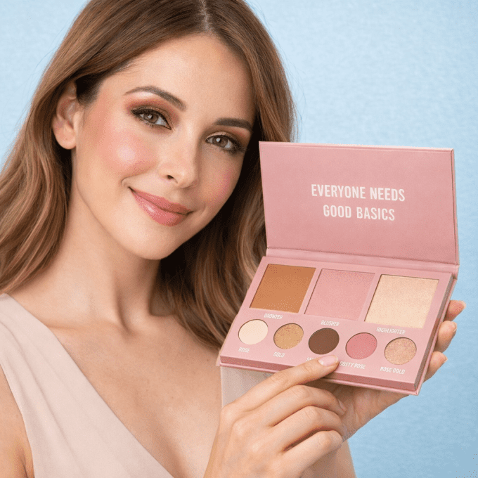 Palette maquillage visage 8 teintes – Face Palette - 37g - Ingrid Cosmetics