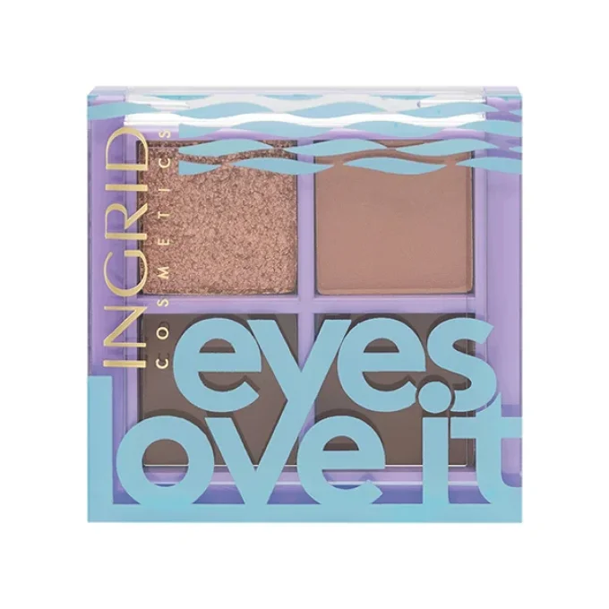 Palette d'ombres à paupière EYES LOVE IT 02 - 4 teintes - 5 g - Ingrid Cosmetics