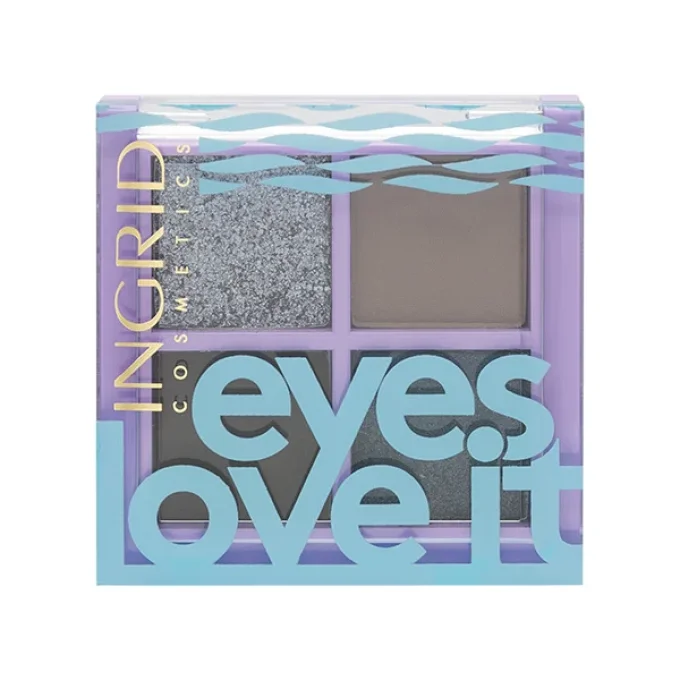 Palette d'ombres à paupière EYES LOVE IT 04 - 4 teintes - 5 g - Ingrid Cosmetics