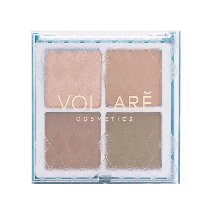 Palette d'ombres à paupières " Clear Nude" - 4 couleurs - 5g - Vollaré Cosmetics