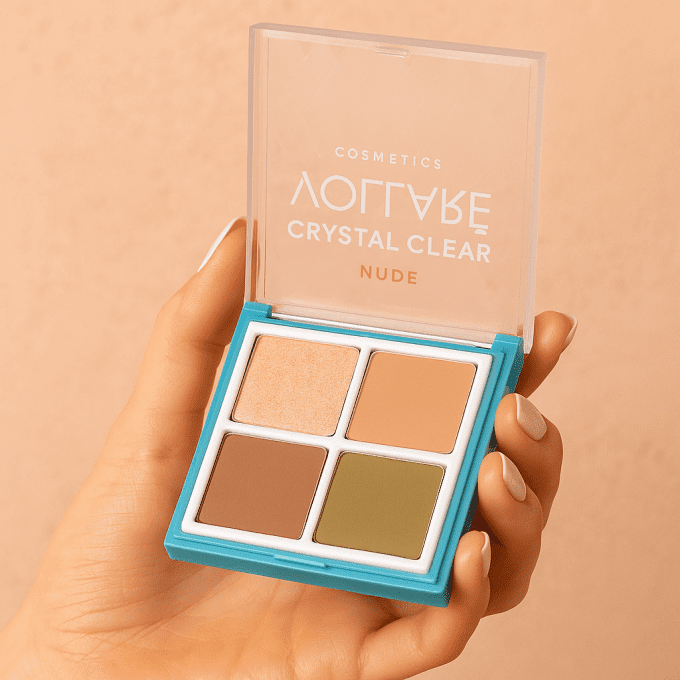 Palette d'ombres à paupières " Clear Nude" - 4 couleurs - 5g - Vollaré Cosmetics