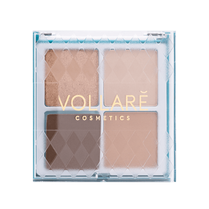 Palette d'ombres à paupières "Crystal Clear Sand" - 4 couleurs - 5g - Vollaré Cosmetics