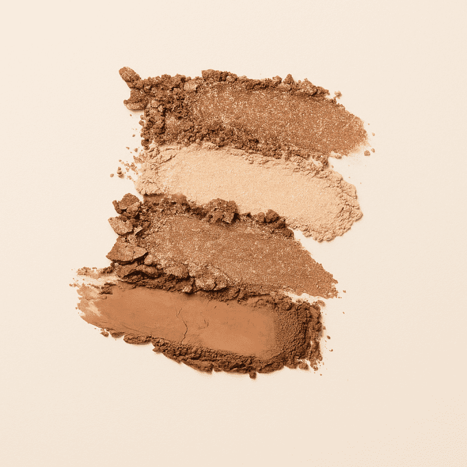 Palette d'ombres à paupières "Crystal Clear Sand" - 4 couleurs - 5g - Vollaré Cosmetics