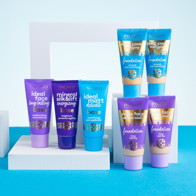Fond de teint couvrant Nude Face-30ml-5 teintes-Ingrid Cosmetics