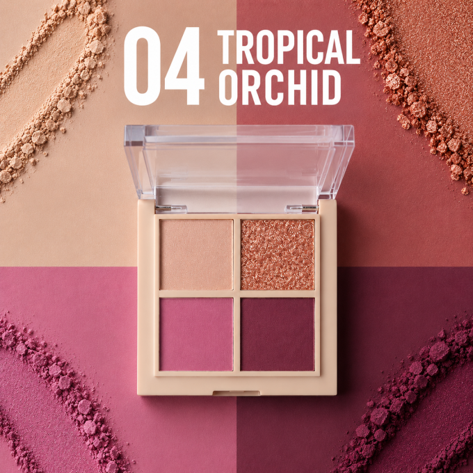 Palette d'ombres à paupières Vegan "Daily Vibes" - Tropical Orchid - 5,5 g - PAESE