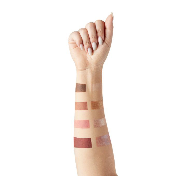 Palette d'ombres à paupières "Warm Crush" - 11 g - 8 couleurs VEGAN - PAESE