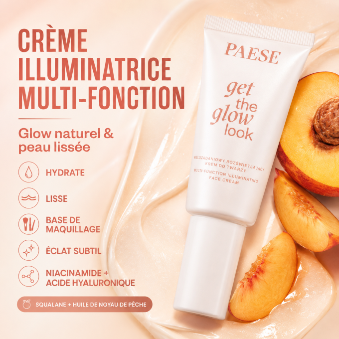 Crème Visage Illuminatrice Multifonction Get The Glow Look - 30 ml - PAESE