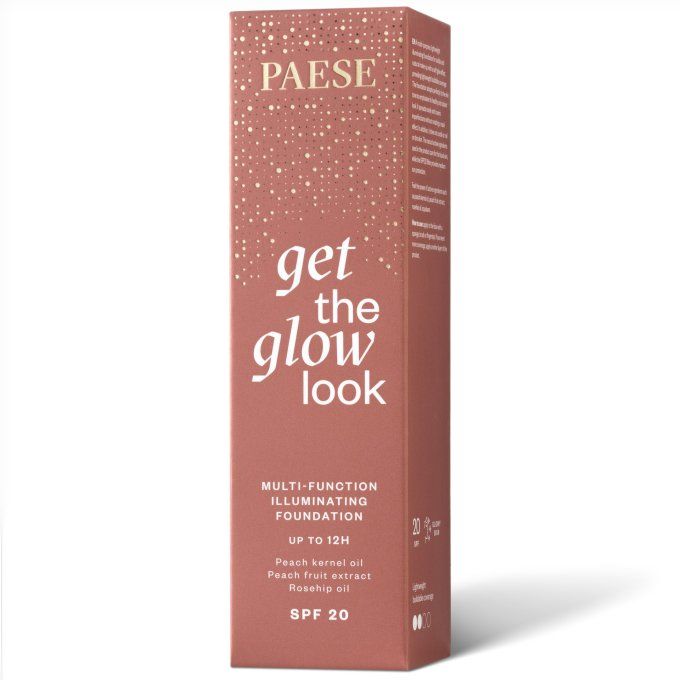 Fond de teint illuminateur Get The Glow SPF20 – 5 teintes – PAESE