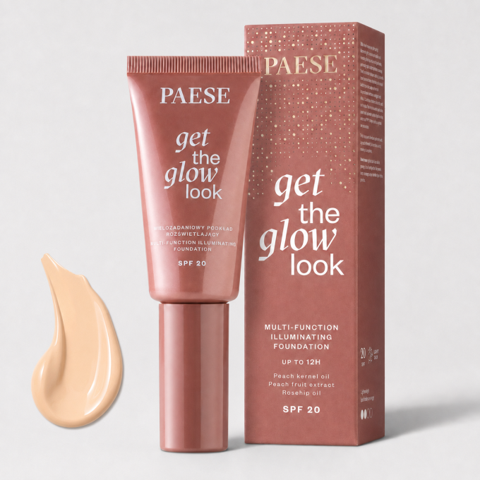 Fond de teint illuminateur Get The Glow SPF20 – 5 teintes – PAESE