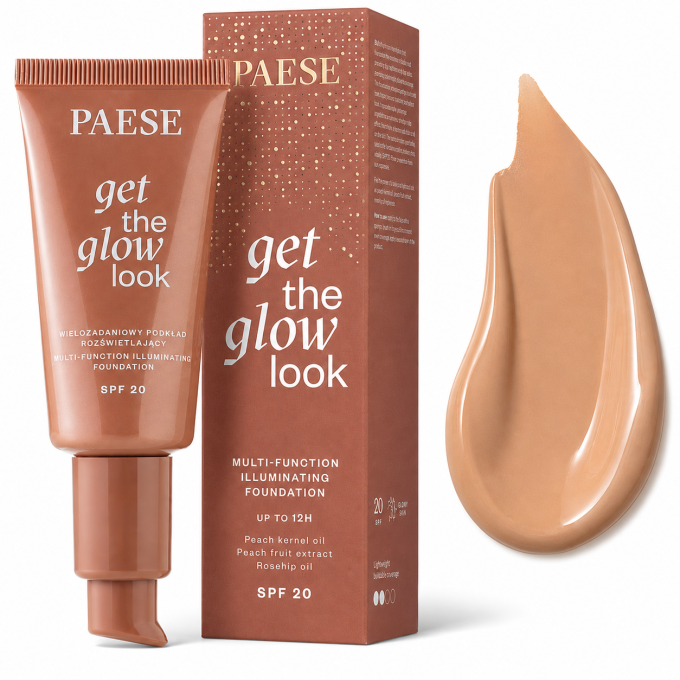Fond de teint illuminateur Get The Glow SPF20 – 5 teintes – PAESE