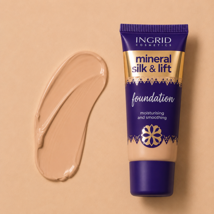 Kit Teint Parfait Mineral Silk & Lift – Natural Beige - Ingrid Cosmetics (4 produits)