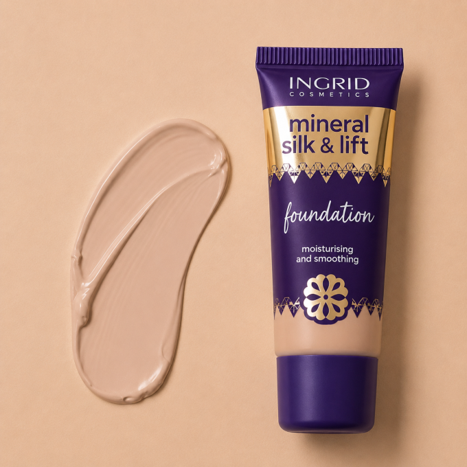 Kit Teint Parfait Mineral Silk & Lift – Golden Beige - Ingrid Cosmetics (4 produits)