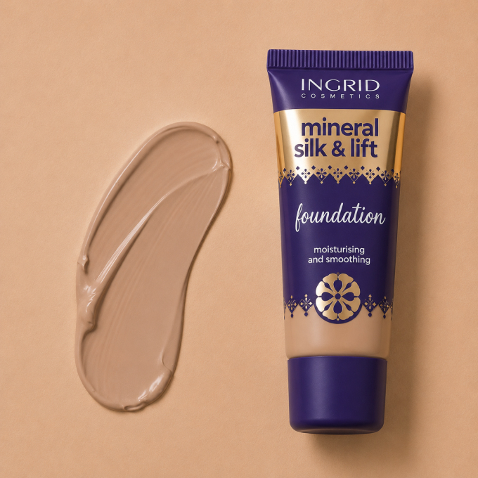 Kit Teint Parfait Mineral Silk & Lift – Warm Sand - Ingrid Cosmetics (4 produits)
