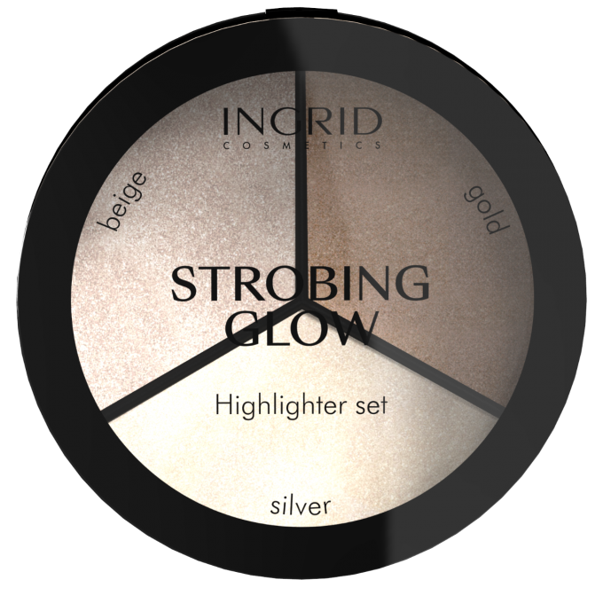 Enlumineur palette Strobing Glow - 3 couleurs - 15g - Ingrid Cosmetics