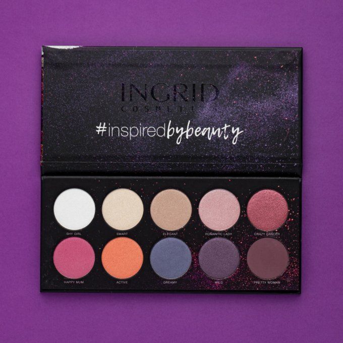PRO : Display 8 palettes de 10 ombres à paupieres  Colors + Nude - 27g - Ingrid
