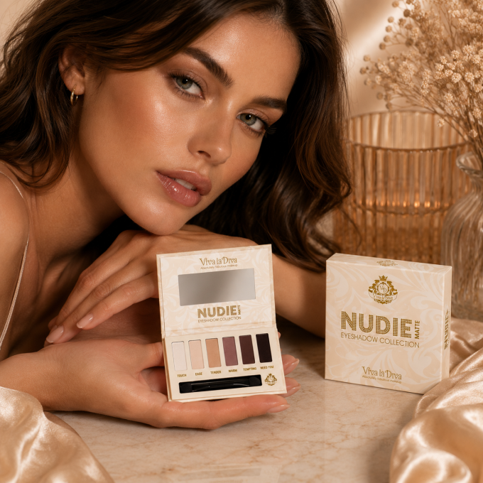 Palette d'ombres à paupières vegan Nudie matte VIVA LA DIVA - 6 couleurs
