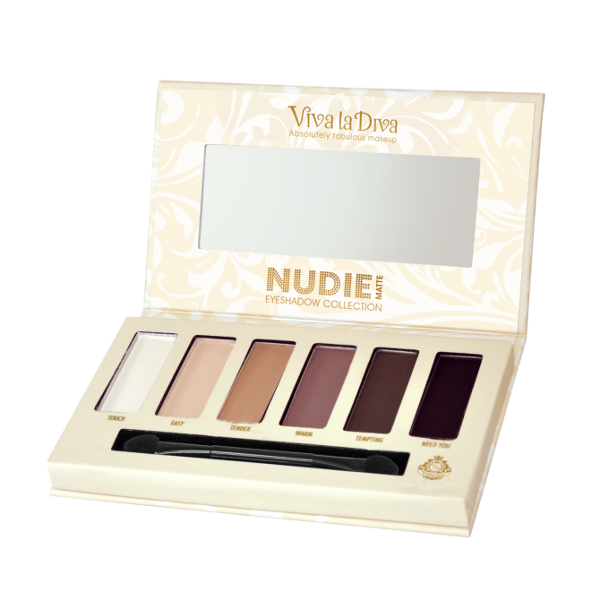 Palette d'ombres à paupières vegan Nudie matte VIVA LA DIVA - 6 couleurs