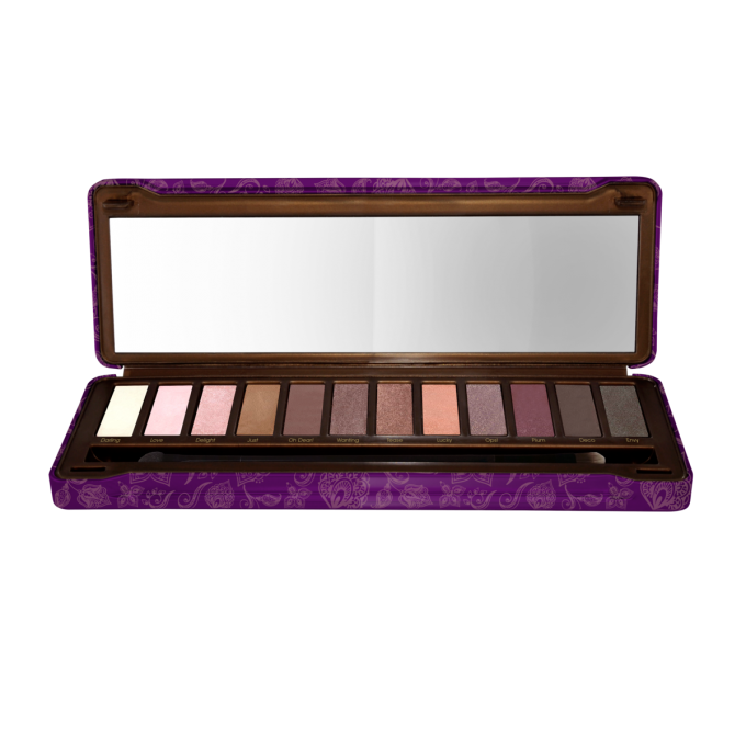 Palette d'ombres à paupières vegan Perfect nudies touch of plum VIVA LA DIVA - 12 couleurs