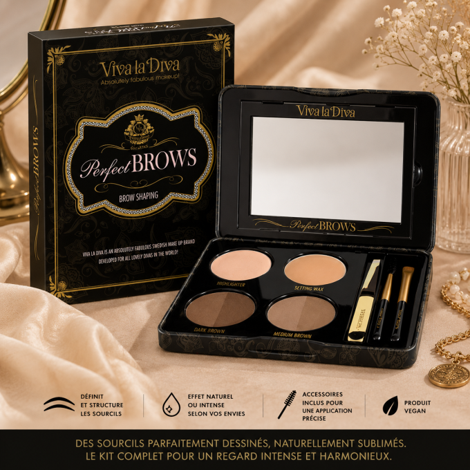 PALETTE VEGAN PERFECT BROWS VIVA LA DIVA