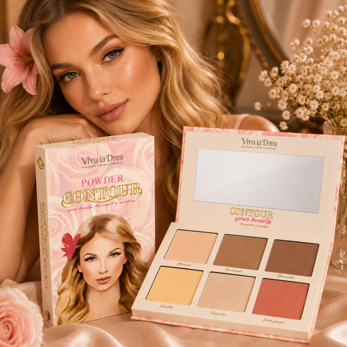 Contouring kit vegan VIVA LA DIVA Light / Medium