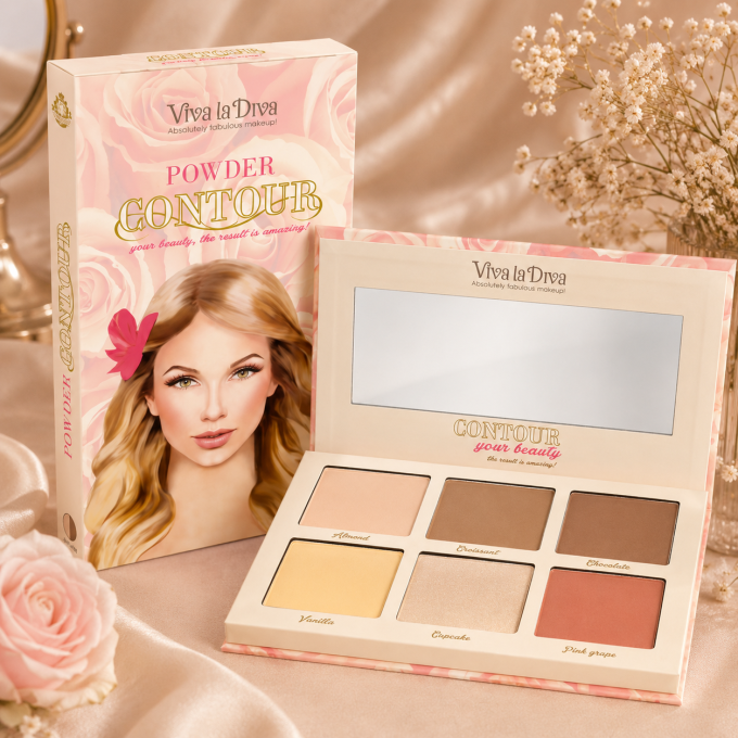 Contouring kit vegan VIVA LA DIVA Light / Medium