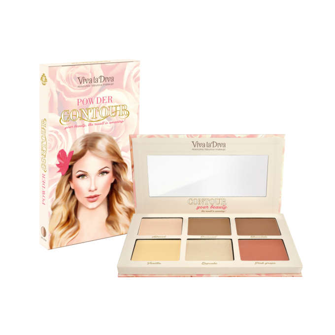 Contouring kit vegan VIVA LA DIVA Light / Medium