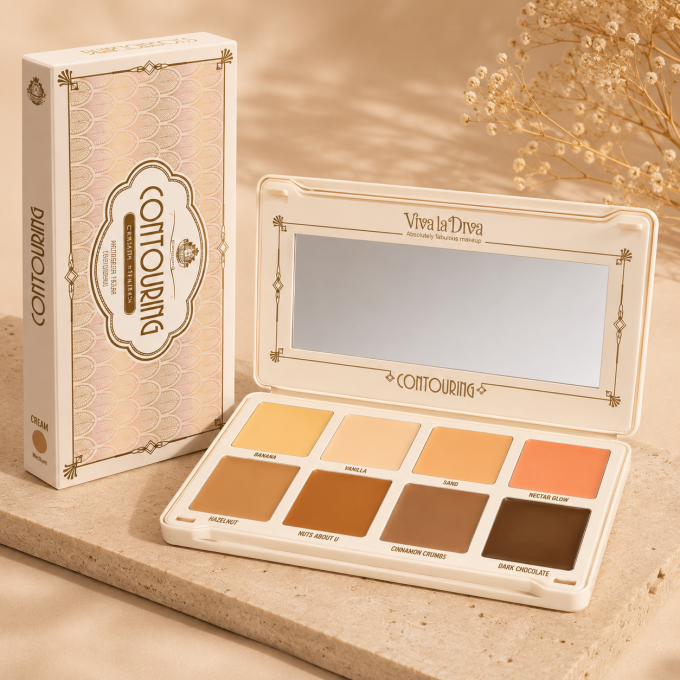 Palette de contouring vegan Clair / Medium VIVA LA DIVA